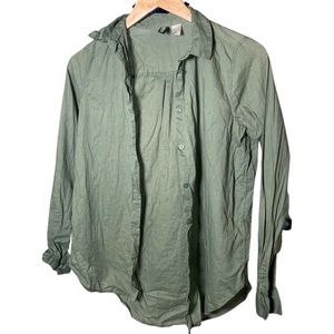 Button down thin material shirt